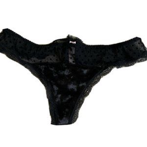 Victorias Secret Black Velvet Sexy Angel M NWOT